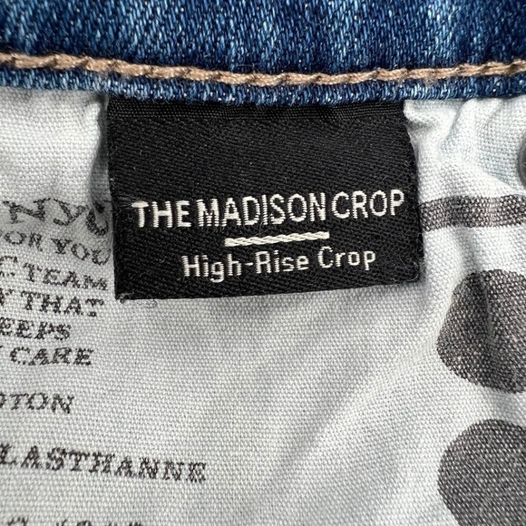 Blank NYC The Madison Crop High-Rise Crop Release Hem Jeans Size 25 Women's - Picture 4 of 7